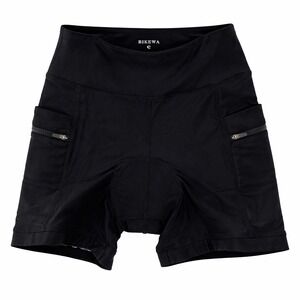 Bikewa Women's 4D Padded Bike Shorts | High Waist | 4 Pockets | Black | NWT | S